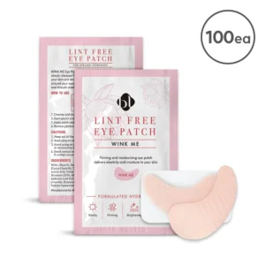A package of eye patches with pink tint.