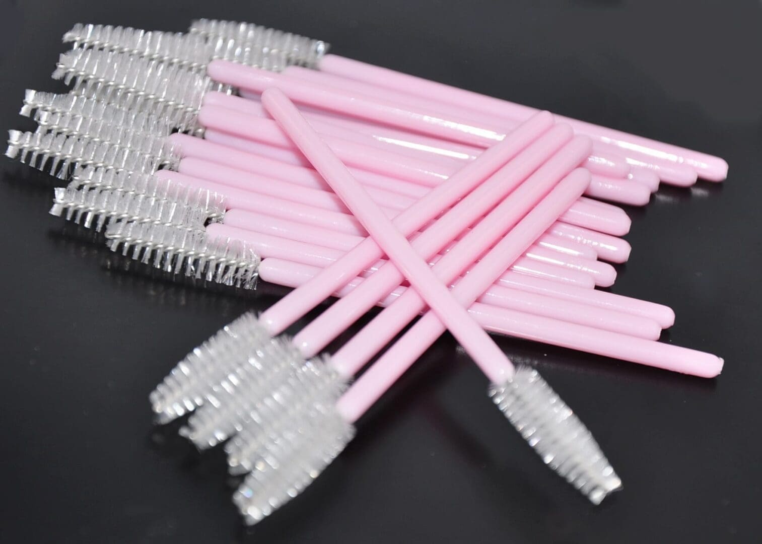 Eyelash Disposable Mascara Wands Brush Pink Color Discount Eyelashes