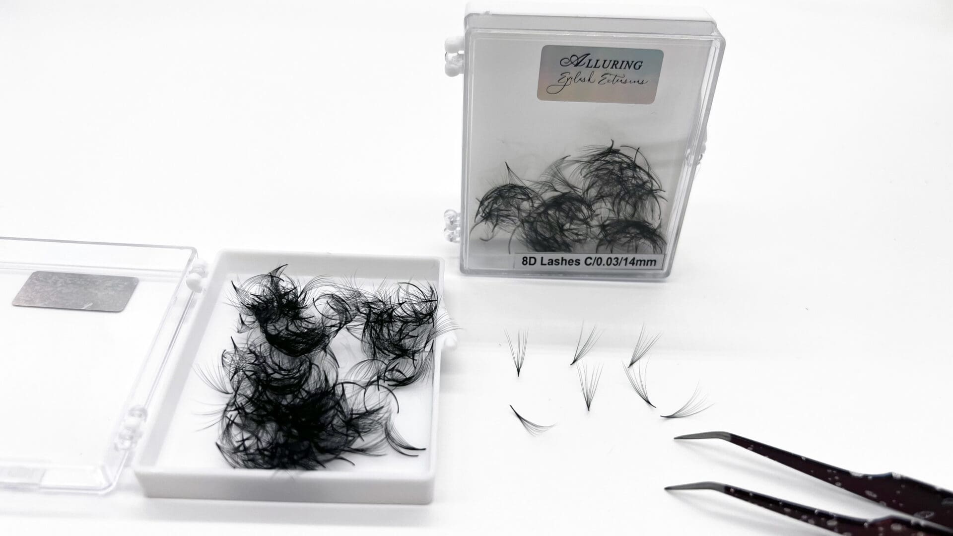 Alluring Loose Premade Lash Fans In A box