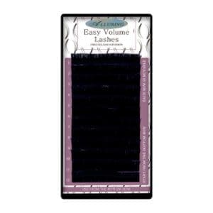 A card with black envelopes and purple trim.