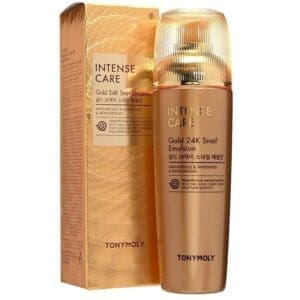 A bottle of the intense care gold essence